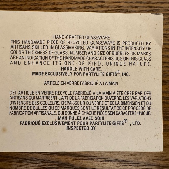 Partylite Table Top Seville Wrought Iron Stand with Glass Holder. Rare HTF - Picture 10 of 10